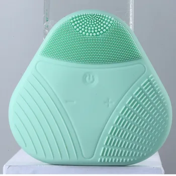 

New Electric Facial Cleansing Brush Silicone Sonic Vibration Cleaner Deep Pore Cleaning Skin Massage Face Brush Cleaning G704