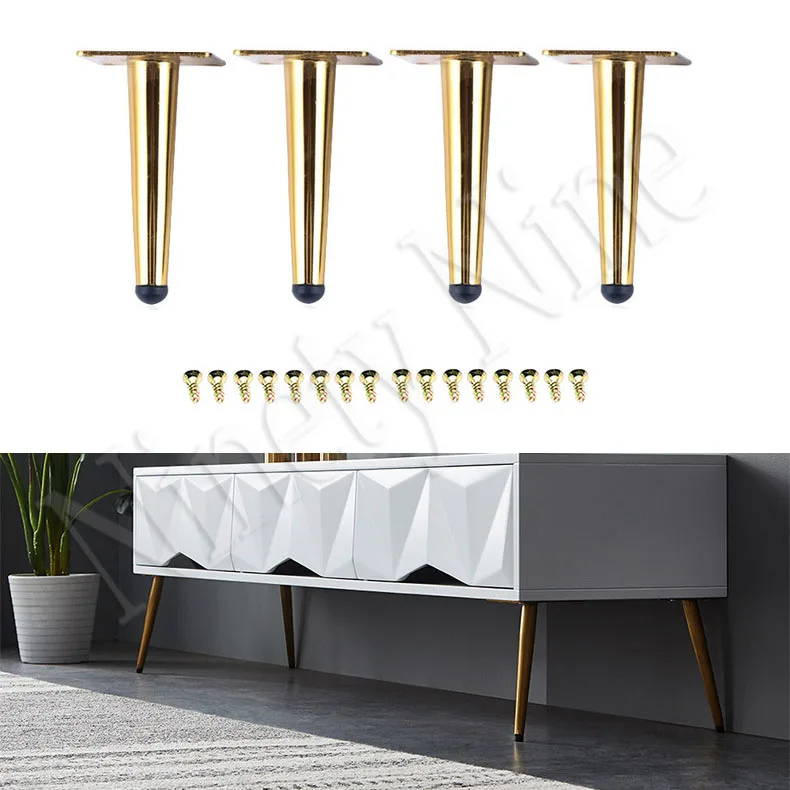 Best 4PCS Furniture Legs Sofa Legs 15CM Furniture Feet Replacement Legs with Leg for Sofa Cabinet Couch Ottoman Coffee Table Bench