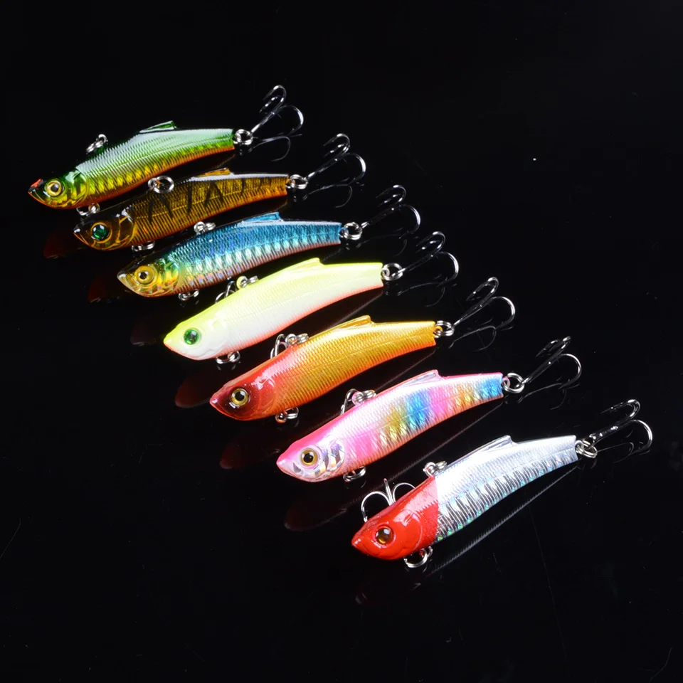 1pcs 7cm 18.4g High Quality Topwater Fishing Lures Minnow Bait 7 Colors