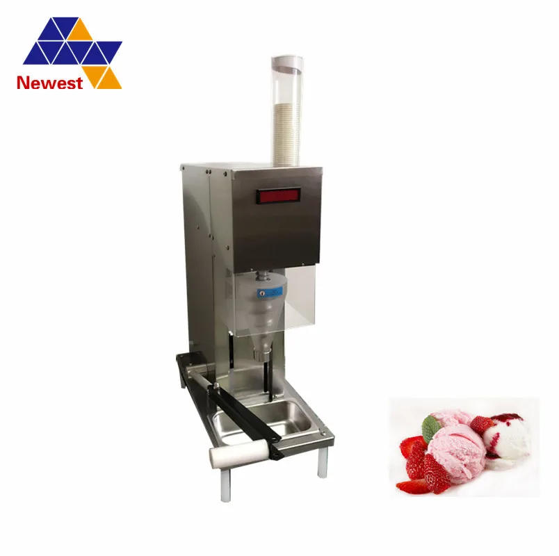

By Express Free shipping price frozen yogurt blending machine ice cream mixer fruits ice cream machine
