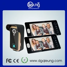 Seguridad para el hogar video de la puerta del timbre del teléfono de intercomunicación 1 cámara 2 monitores QLEUNG Video Sin Hilos Teléfono de La Puerta