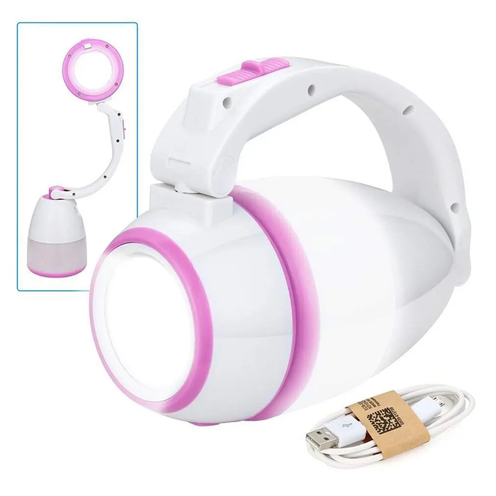 

High Quality Multifunction Camping Lamp Outdoor Flashlight Emergency Lighting Lamp Portable LED Rechargeable Rotary Light