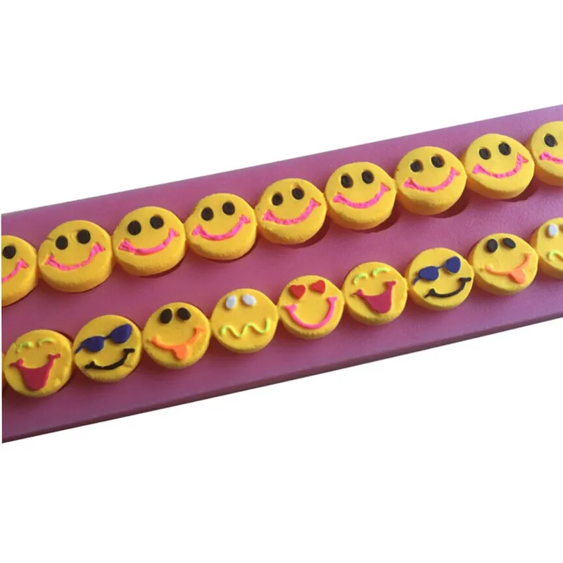 

Wacky Smile Expression Chocolate Silicone Mold Fondant Cake Mould Ice Cube Biscuits Candy Molds Baking Cake Decoration Tools