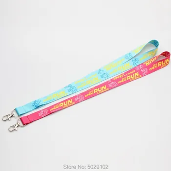 

2.5*90cm customize design keychain lanyard webbing ribbon neck strap fabric badge phone holder necklace accessory free shipping