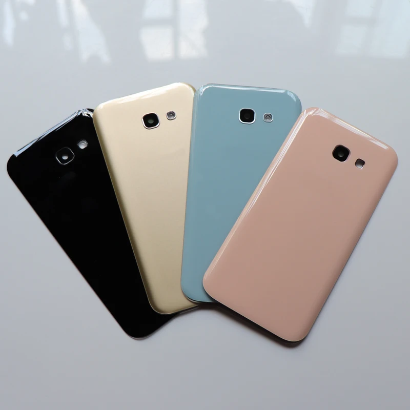 Стеклянная задняя крышка батарейного отсека для Samsung Galaxy A320 A520 A720 A3 A5 A7 2017 Задняя