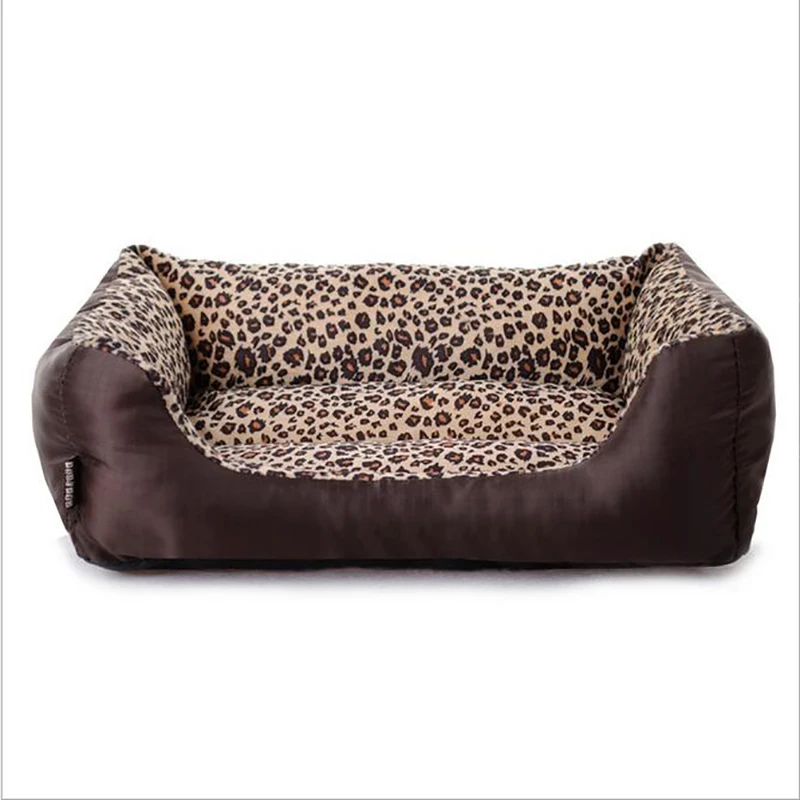 

Leopard Pet Dog Mat Waterproof Warm Dog&Cat Cute Bed High Quality Cat Cozy Puppy Removable Washable Bed JCW114