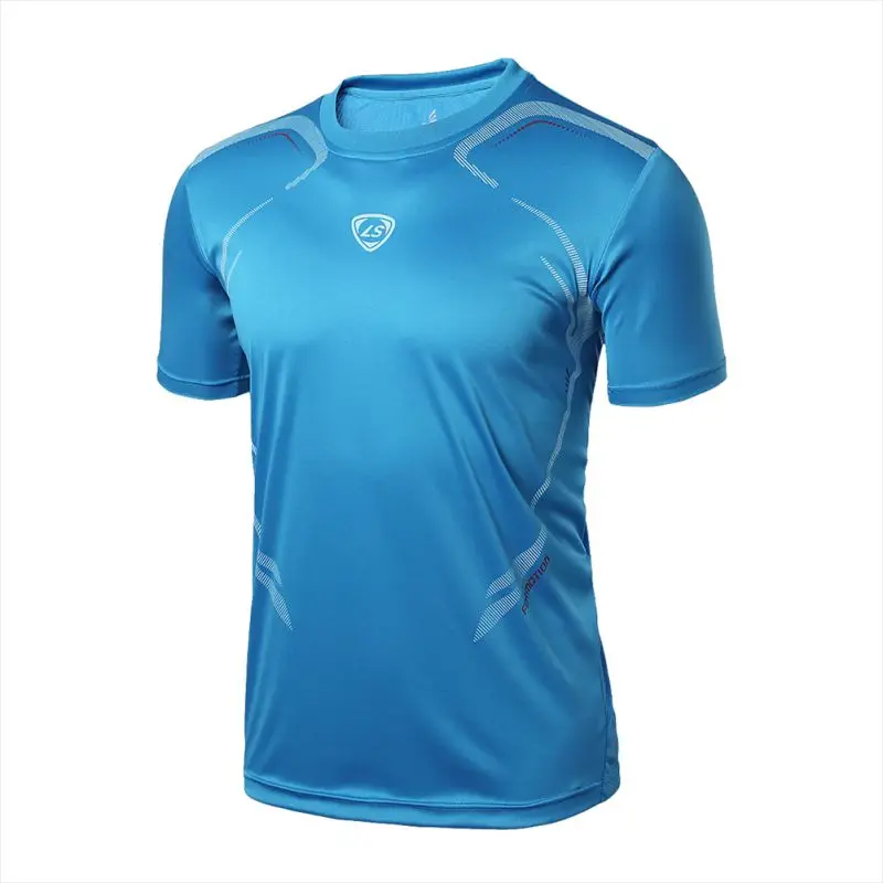 

Men Gym Sport Running T Shirt Fitness Muscle Quick Dry Stretch Top Tee Clothes New