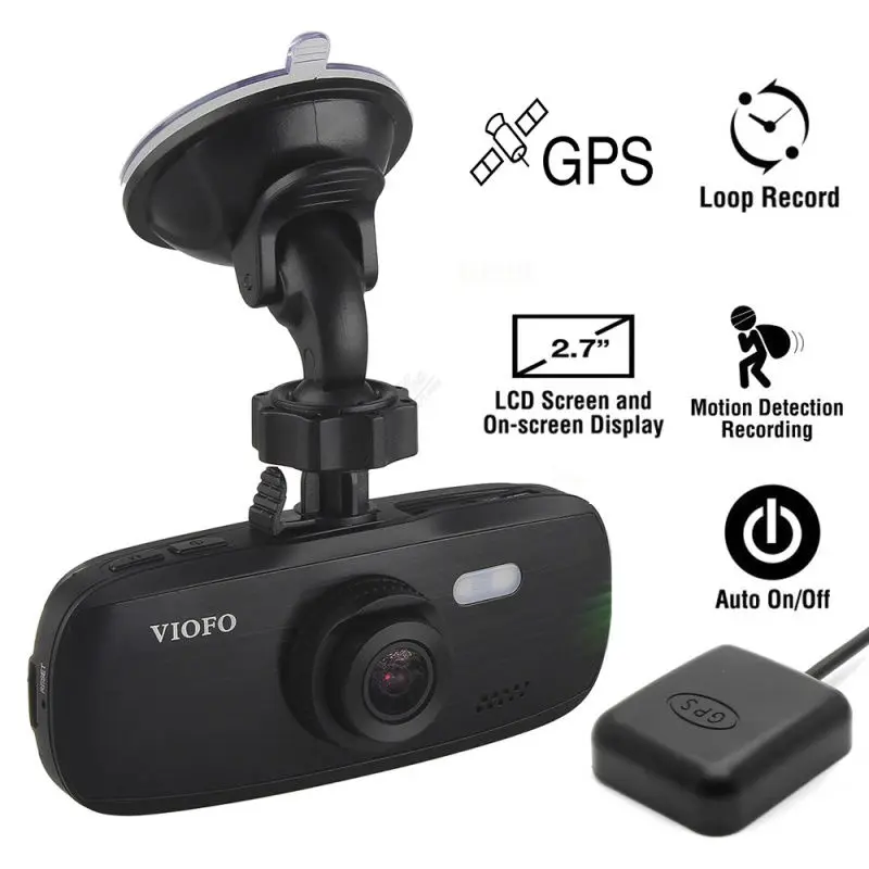 VIOFO Автомобильный видеорегистратор G1W S HD 1080P супер конденсатор Novatek 96650 IMX323 gps