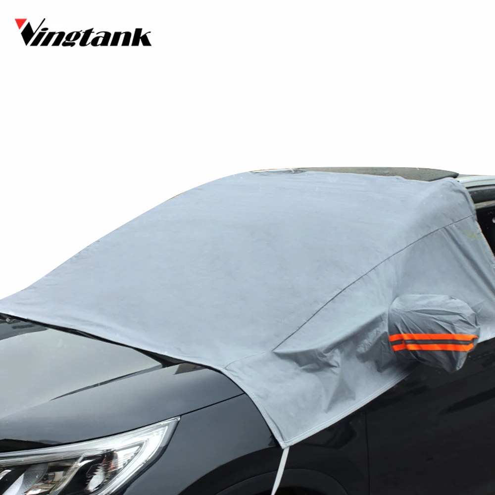 Vingtank Car Truck Windshield Snow Cover PEVA Sun Cover Tarp Cover Vehicle Windshield Snow Ice