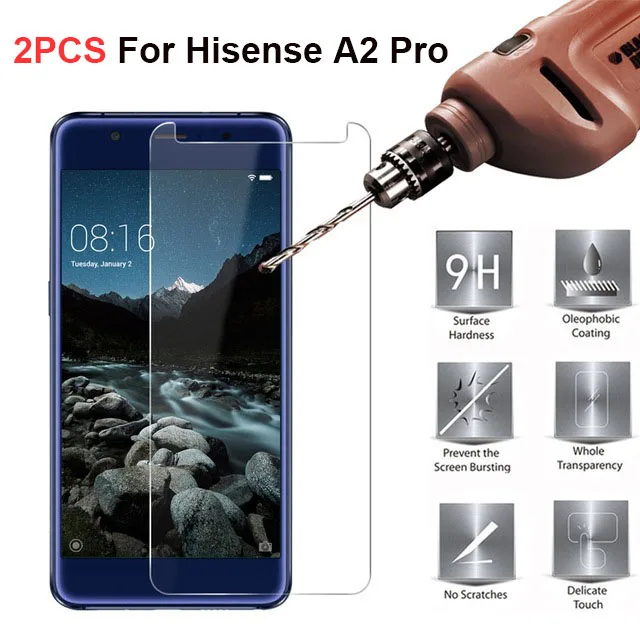 

Hisense A2 Pro Tempered Glass Hisense A2 Glass Screen Protector For Hisense A2 / A2 Pro LCD Front protective glass Film 2PCS
