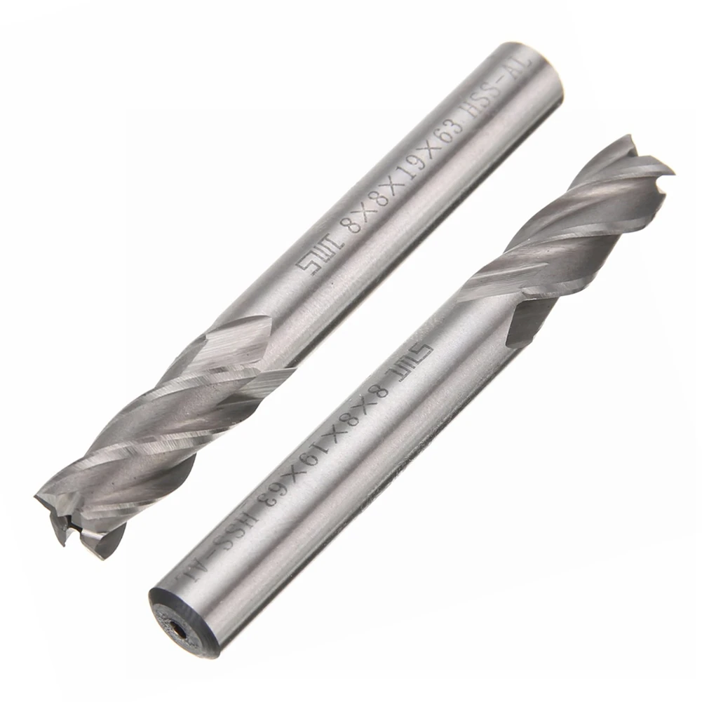 9mm 3-Flute HSS For Aluminum /& Plastic End Mill Cutter CNC Bit 90mm Long New