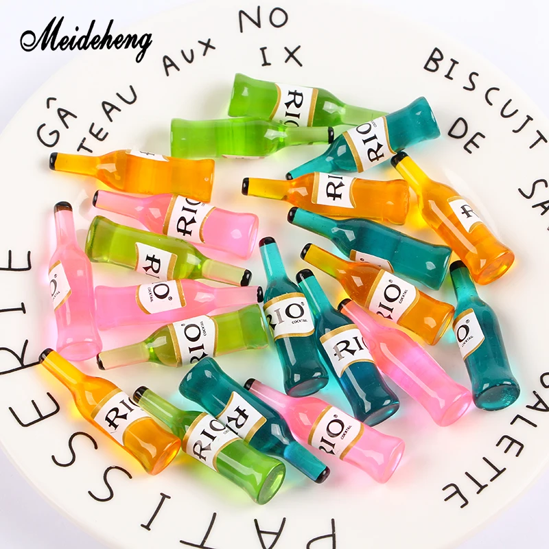 

Meideheng Acrylic Beads Small Lovely Cocktail Drink Bottle Jam Cans Slime Crystal Mud Filler Gifts For Kids Handmade Decoration