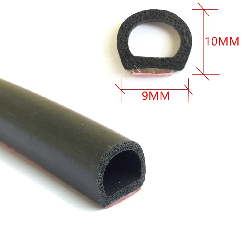 

Anti-Collision Protector Trim 10~100CM Car Door Edge Sealing Strip Airtight Weatherstrip Tailgate Engine Area Sound Insulation