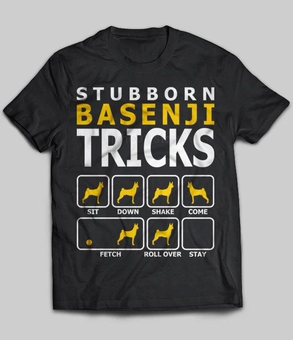 

Stubborn Basenji Tricks 2019 Summer Men's Short Sleeve T-Shirt