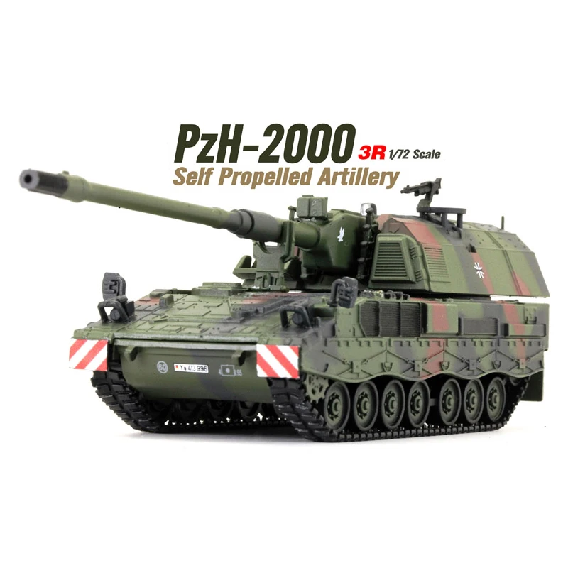 Panzerkampf 1/72 Scale PzH-2000 Self Propelled Artillery Diecast Metal Tank Model Toy for Collection,Gift,Kids