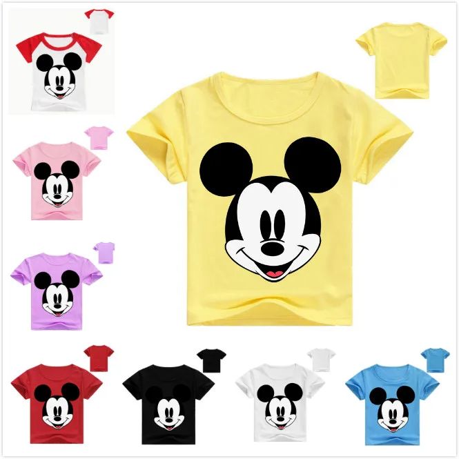 

Cartoon Print Baby Boys Cotton T Shirt For Summer Infant Kids Leisure Girls T-Shirts Clothes Cotton Toddler Letter Tops Tees