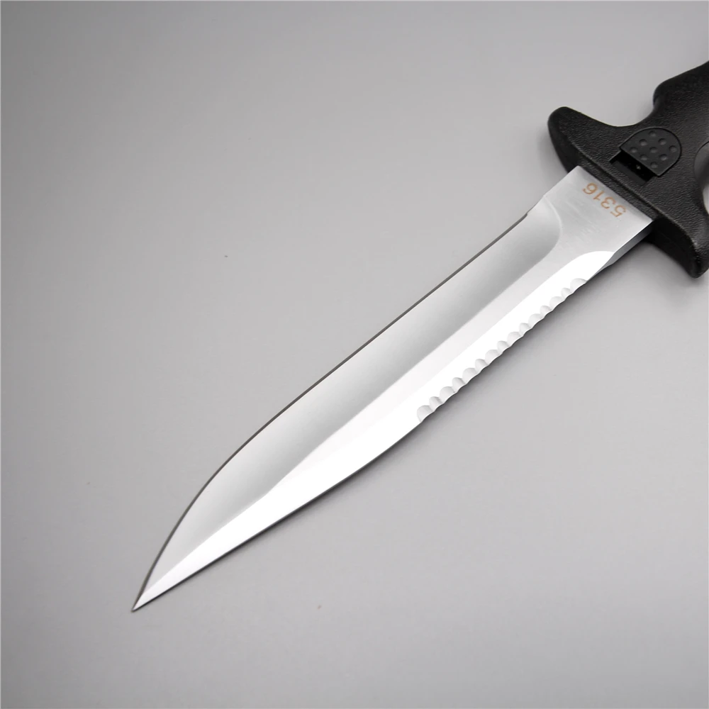Chinese army diving knife 440c fixed blade camping rust surface serrated portable wearable outdoor tactical knife with sheath Chinese army diving knife 440c fixed blade camping rust surface serrated portable wearable outdoor tactical knife with sheath