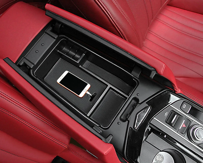 

Accessories For Maserati Quattroporte 2013-2016 Plastic Inner Center Console Armrest organizer Storage Box with the mat