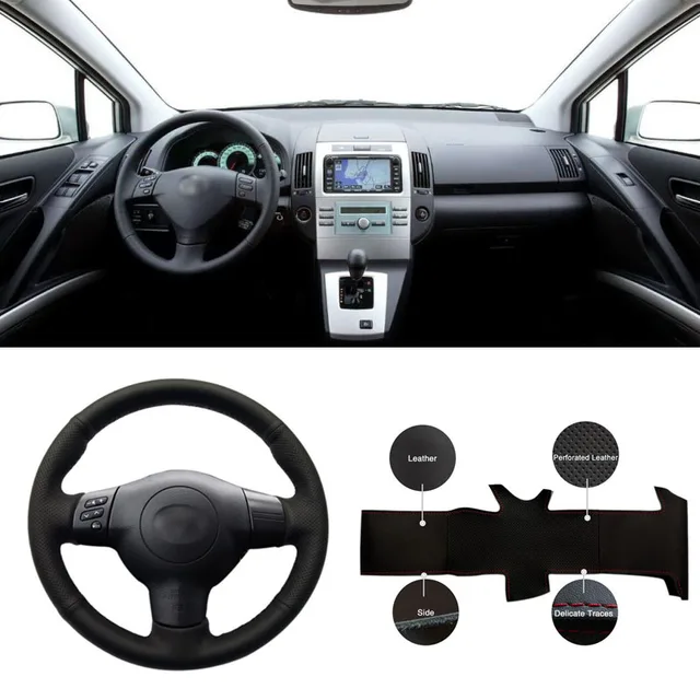 Diy Sewing On Pu Leather Steering Wheel Cover Exact Fit For Toyota Diy Sewing On Pu Leather Steering Wheel Cover Exact Fit For Toyota Corolla 2004 2006