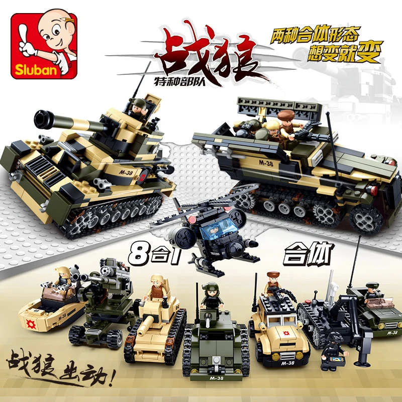 Sluban Model Building Compatible lego Lego B0587 928pcs Model Building Kits Classic Toys Hobbies 8 in 1 Warworf Tank Sluban Model Building Compatible lego Lego B0587 928pcs Model Building Kits Classic Toys Hobbies 8 in 1 Warworf Tank