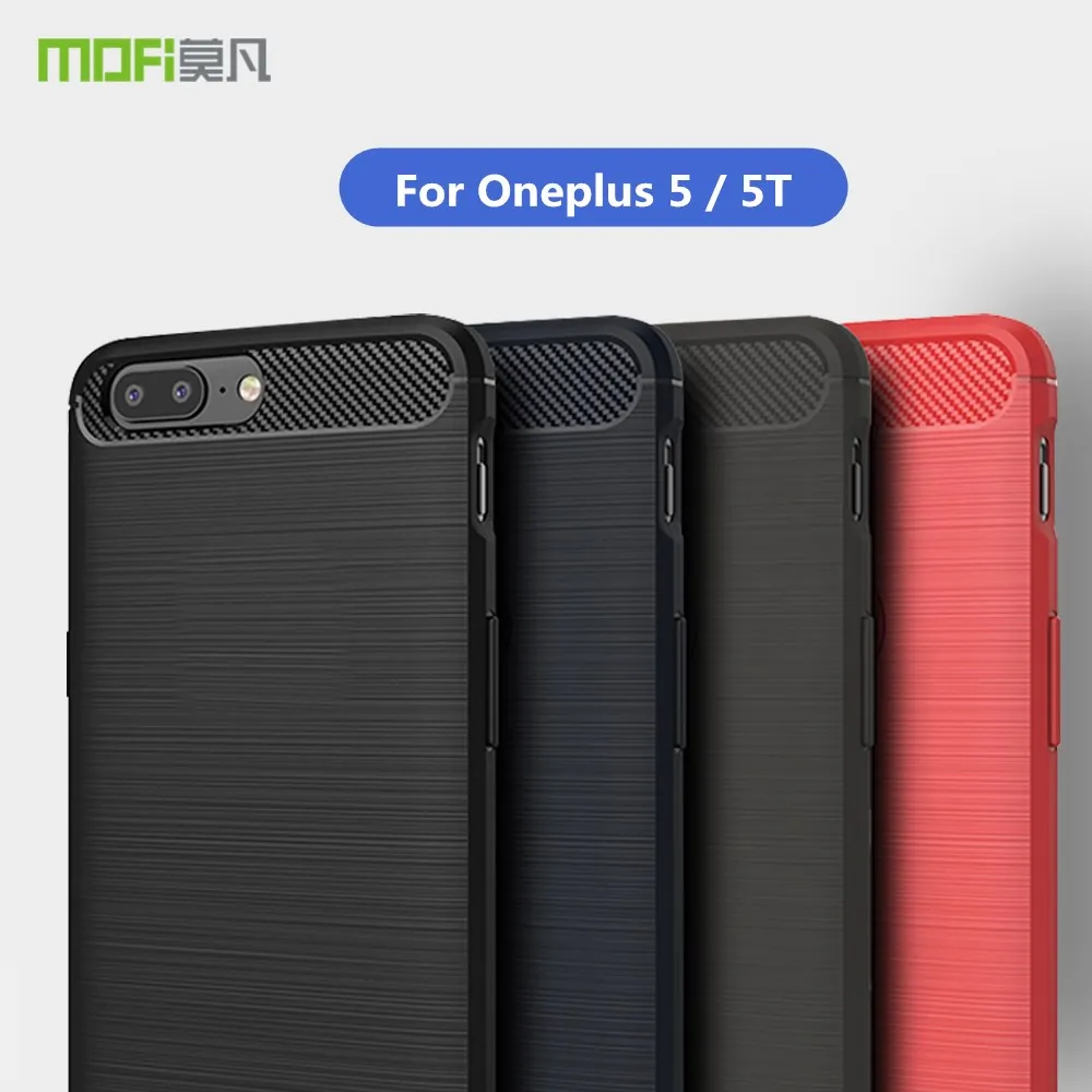 

Oneplus 5T Case Original Mofi Hybrid Soft TPU Silicon Cover For Oneplus 5 Case Shockproof For One Plus 5 5T Armor Phone Case