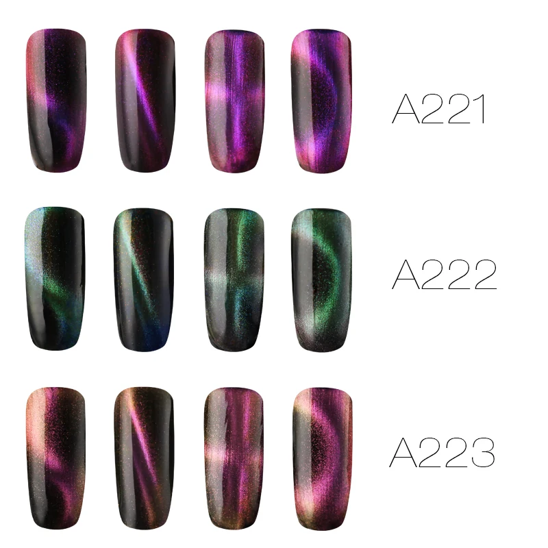 روزاليند 7 ملليلتر 4D المغناطيسي القط العين هلام الورنيش نقع معطلة جل Uv مسمار مجموعة طلاء تلميع ل مانيكير الأبيض Vernis شبه permanant مسمار الفن