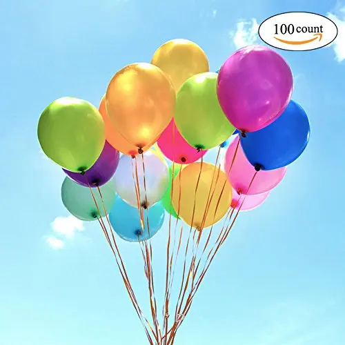 100 ct латексные воздушные шары 10 &quotсмешанные фиолетовые и светло гелиевые для
