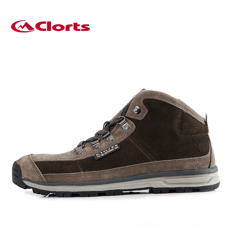 

2016 Clorts Men Hiking Shoes Outdoor Shoes High-cut Cow Suede Trekking Sneakers Sport Shoes 3G025A/B