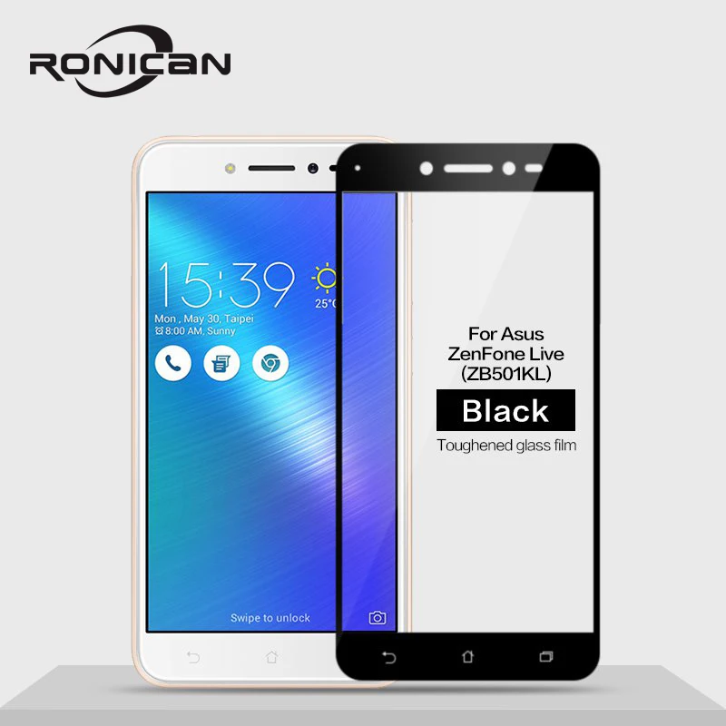 For Asus Zenfone Live ZB501KL Glass Tempered RONICAN Full Cover Protective Film Screen Protector for ZB501KL Tempered Glass Film (2)