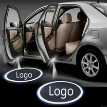 JURUS A pair of Universal Car Door Welcome Light sign laser projection lamp For Nissan logo