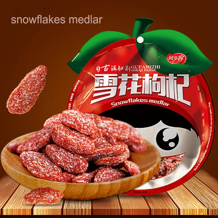 2016 Goji Preserved FruitSnowflakes Medlar Goqi Product Yummy Snack |