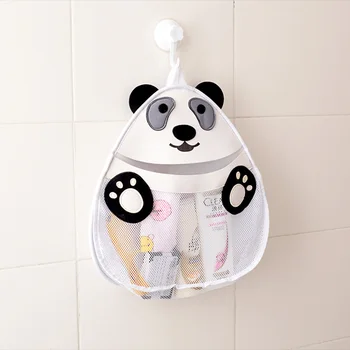 

YHYS 3D Cartoon Panda Storage Bag Kids Toy Collection Bathroom Waterproof The Wall Bag Net Bag Wash Supplies Organizer