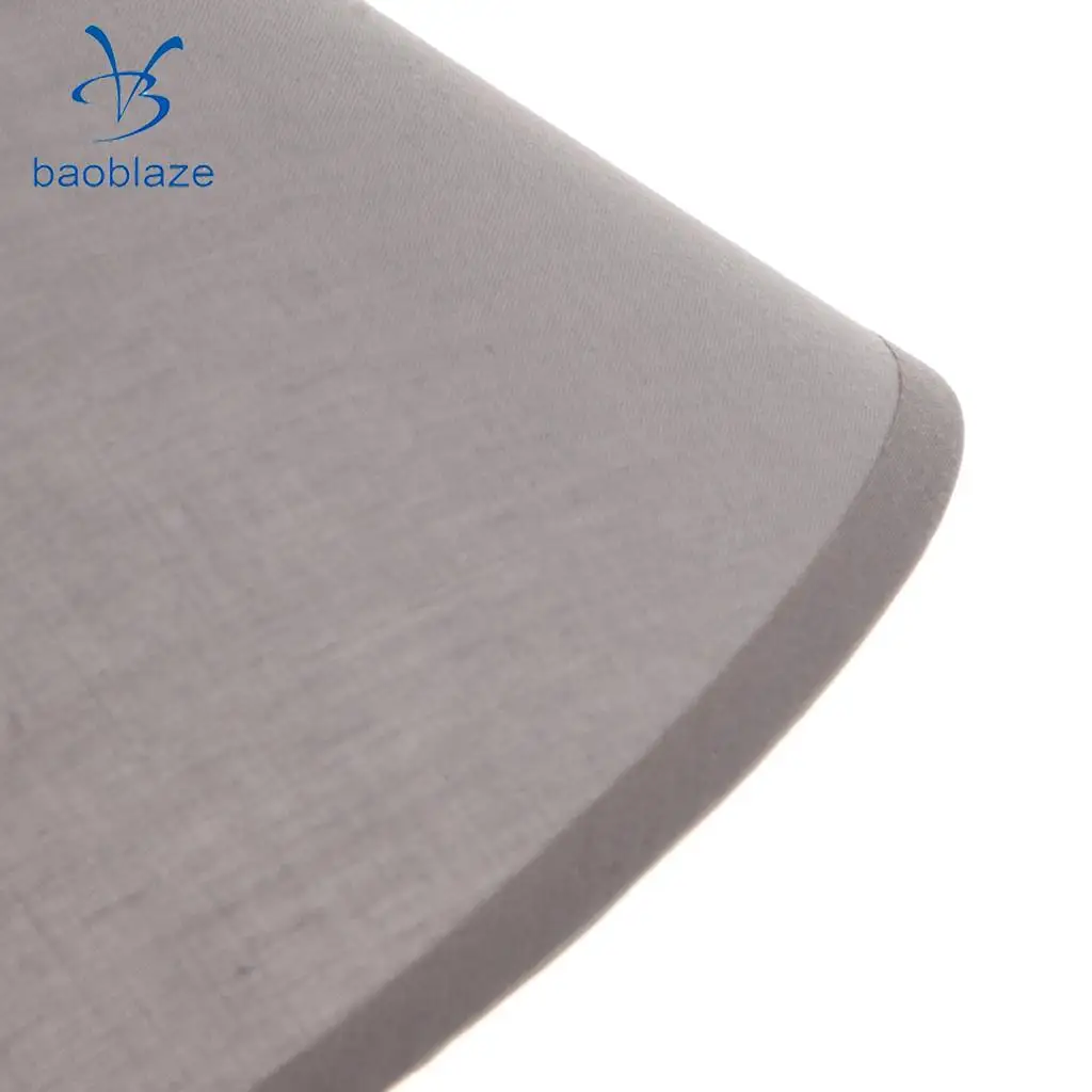 Set of 2, Simple Table Lamp Shade Bedside Lamp Light Shade Cover, Fabric Light Shade Style For Bedroom Study ( Flaxen & Gray )