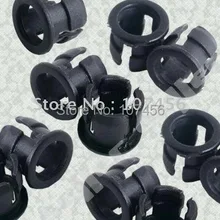 100 шт 5 мм Пластиковый черный светодиодный держатель с зажимом панель дисплея 5 мм светодиодный чехол