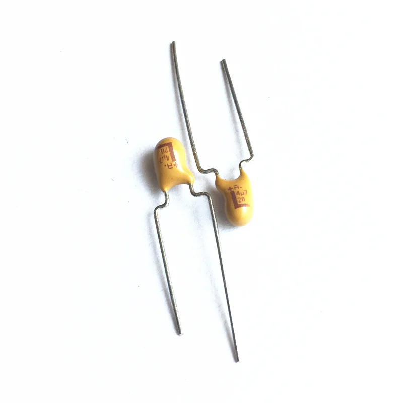 100pcs 4.7uF 20V Tantalum capacitor 20V4.7uF 475 DIP Radial instead of 16V47uF | Электронные компоненты и