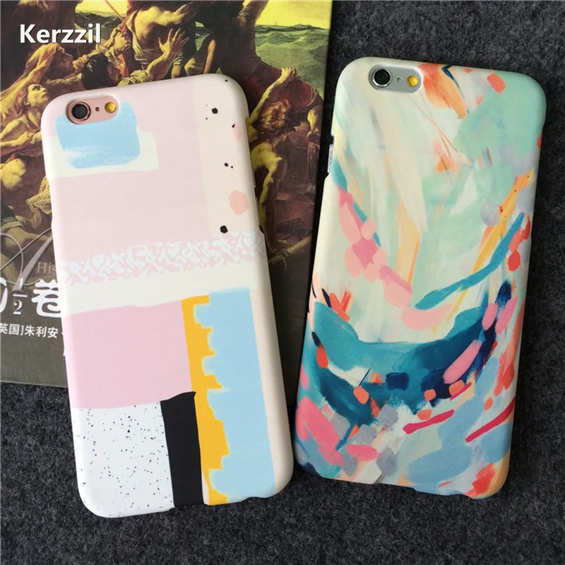 Роскошный художественный чехол для iPhone 6 6S с красочным рисунком Plus 5 5S SE чехол|case for