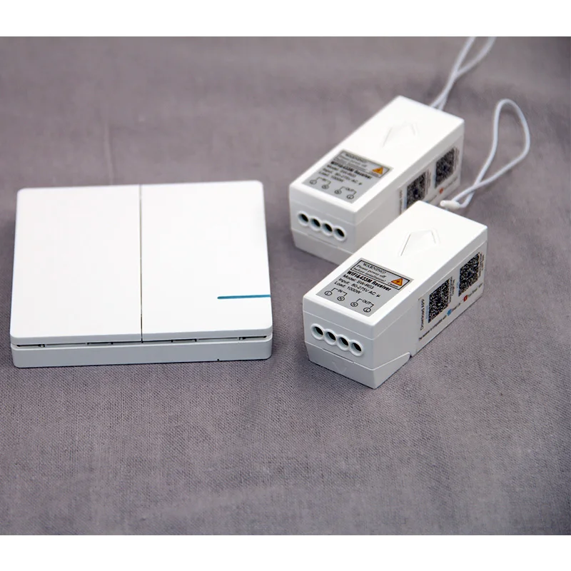 

EU/UK Standard 1/2/3 Gang RF Remote Control Wall Touch Switch, Smart Home APP WIFI Wireless Remote Control Light Switches