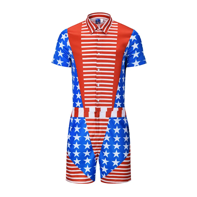 american flag romper for men