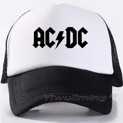 Мужская и женская новая летняя кепка-бейсболка ACDC крутая летняя черная для взрослых крутая бейсбольная сетчатая Кепка-бейсболка для