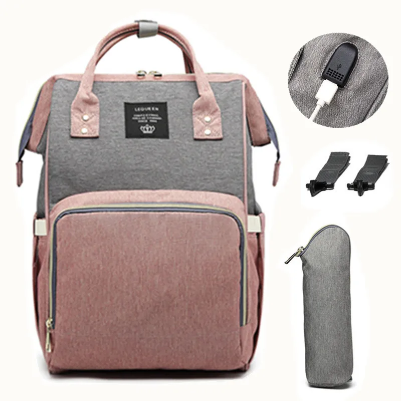 

USB diaper bag baby care backpack mother mommy pregnant women wet bag waterproof pregnant women bag