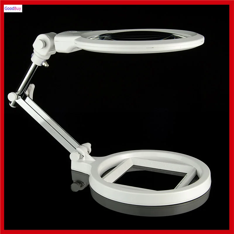 New Portable Foldable 5X 10X Giant Led Light Reading Magnifier