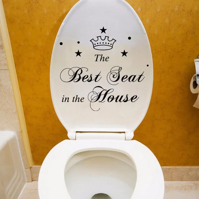 Best Seats In The House Quote Wall Sticker Toilet Quotes Wall Decal