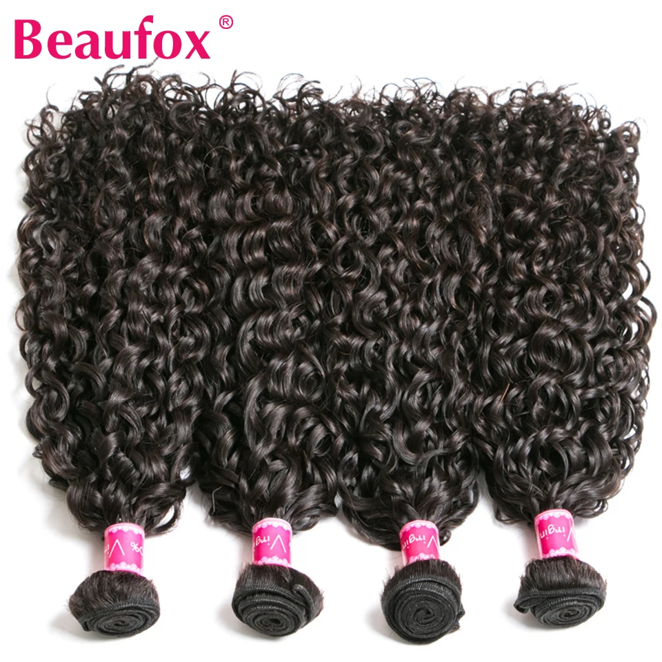 Beaufox Water Wave Bundles Brazilian Hair Weave Bundles Deals Human Hair Bundles Extensions 1/3/4 Pcs Lot Remy Hair