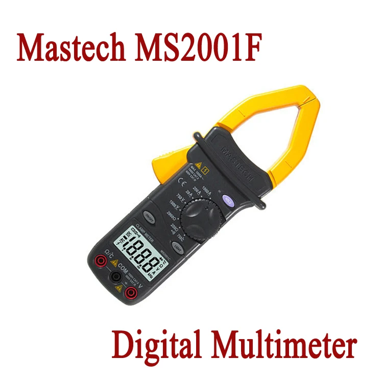 

MASTECH MS2001F Clamp Meter 31/2 bit Digital Multimeter Voltmeter Continuity / Diode Tester LCD Display Diagnostic-tool