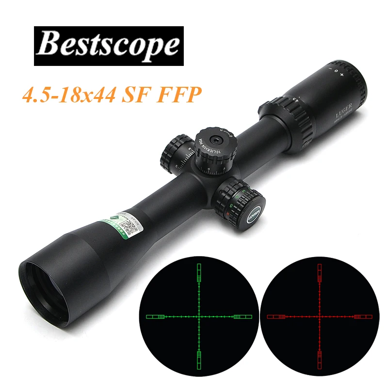 

Hunting Scope 4.5-18x44 SF FFP Sniper Sight Rifle Scope Mid Dot Reticle Side Parallax Adjustment Riflescope For Air Rifle Gun