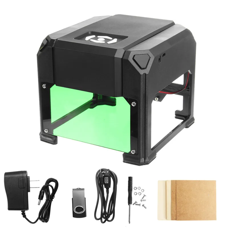 

Engraver Machine 80x80mm Engraving Wood Range 2000mW USB Desktop Laser DIY Logo Mark Printer Cutter CNC Laser Carving Machine