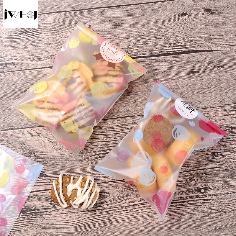 

50 pcs/lot Color bubbles adhesive bag cookies diy Gift Bags for Christmas birthday Party Candy Food&Handmade soap Packaging bags
