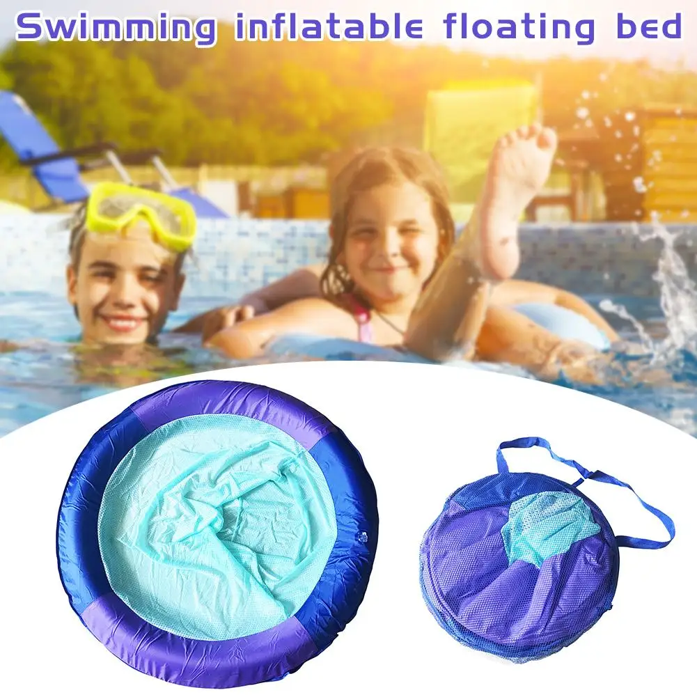 

Portable Air Bed Swimming Pool Floating Chair Mesh Recliner Inflatable Floating Bed Mesh Float For Pool Beach Lake