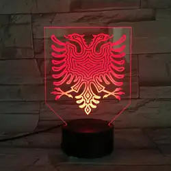 Двуглавый орел светодиодный ночник лампа многоцветный RGB визуальный спящий творческий подарок на праздник атмосфера лампа ночник