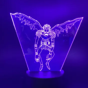 

Japanese Manga Death Note Ryuk Figure Led Night Light Touch Sensor Color Changing Nightlight for Kid Child Bedroom Decor Lamp 3d